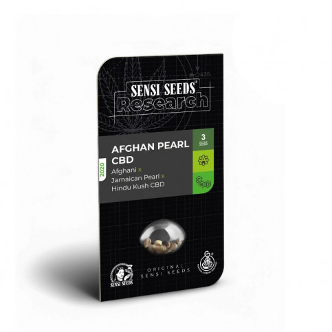 Sensi Research - Afghan Pearl CBD Automatic Fem. (3 semená) - v obale