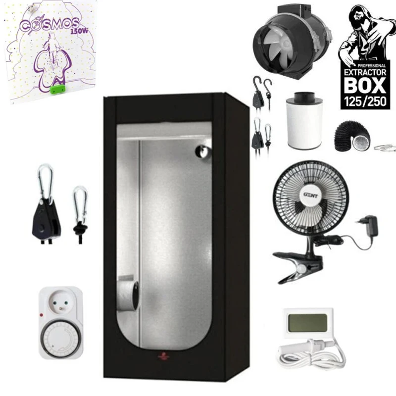 B2B Set Basic Komplet Grow Box LED Cosmos 150W 80x80x180cm