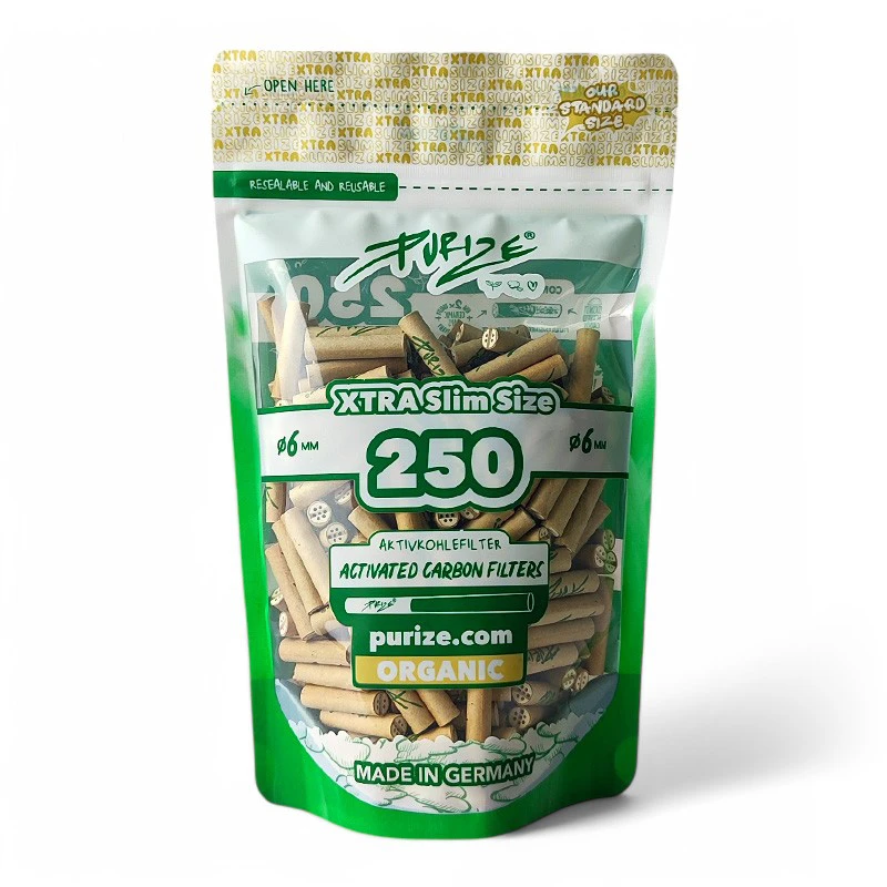 PURIZE filtre Xtra Slim 250ks Organic