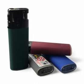 Zapalovač Rubber "Side Kick" - mix farieb