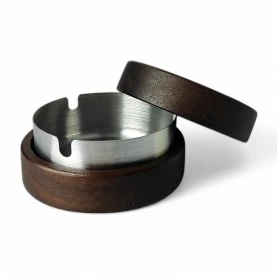 Popolník drevo / kov - Silver