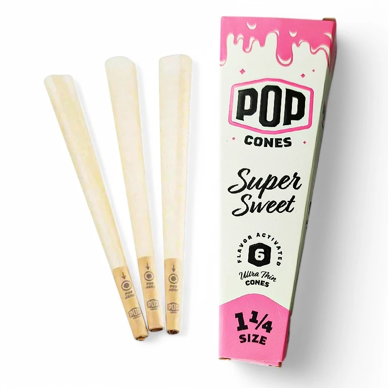 POP CONES 1 1/4 Ultra Thin - Super Sweet
