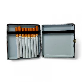 Púzdro na cigarety - Hieroglyf - otvorené s cigaretami