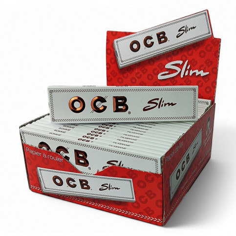 Papieriky OCB WHITE LONG Slim - s krabicou