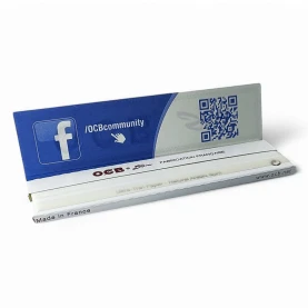 Papieriky OCB WHITE LONG Slim - otvorené