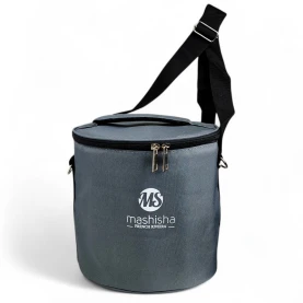 Vodná fajka MS Mignon - Black - zabalená v prenosnom ruksaku cez plece