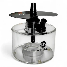 Vodná fajka MS Mignon - Black - pohľad na vázu spredu