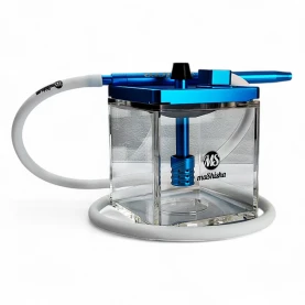 Vodná fajka MS Micro Cube - Blue/Clear