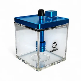 Vodná fajka MS Micro Cube - Blue/Clear - bez hadice