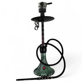 Vodná fajka AMY DELUXE Dervish Black - s hadicou vpredu