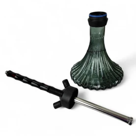 Vodná fajka AMY DELUXE Dervish Black - telo vodnej fajky a váza