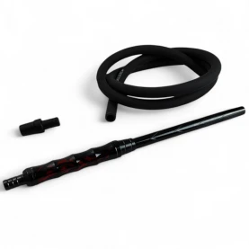 Vodná fajka AMY DELUXE Dervish Black - hadica, náustok a adaptér