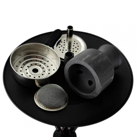 Vodná fajka AMY DELUXE Dervish Black - korunka