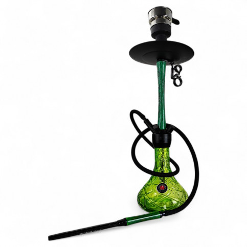 Vodná fajka AMY Deluxe Alu Apis Green - s hadicou vpredu