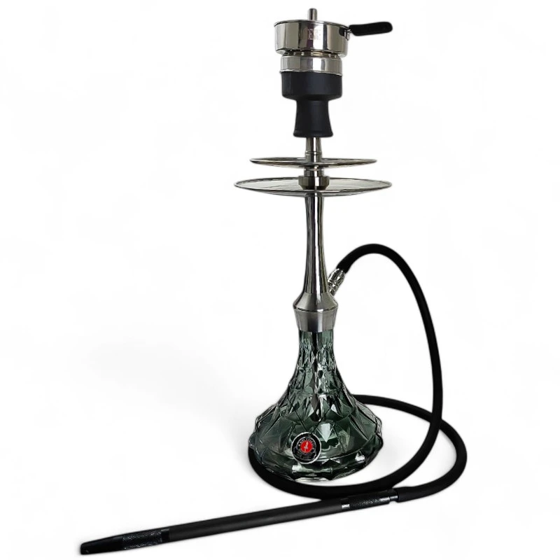 Vodná fajka AMY Deluxe Varios S Black - s hadicou vpredu