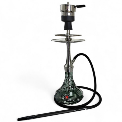 Vodná fajka AMY Deluxe Varios S Black - s hadicou vpredu