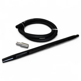 Vodná fajka AMY Deluxe Varios S Black - hadica, náustok a adaptér