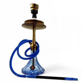 Vodná fajka AMY Deluxe Varios S Blue - s hadicou vpredu