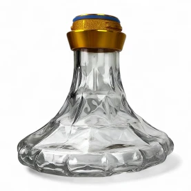 Vodná fajka AMY Deluxe Alu Brilli S gold - transparent - váza