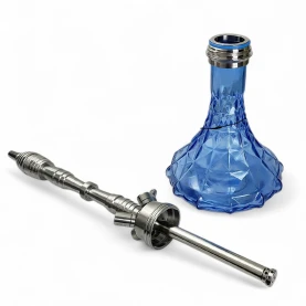 Vodná fajka AMY Deluxe Trilliant Blue - telo vodnej fajky a váza