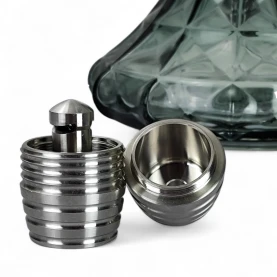 Vodná fajka AMY Deluxe Trilliant Black - zachytávač melasy