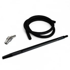 Vodná fajka AMY Deluxe Trilliant Black - náustok, hadica a kĺbový  adaptér