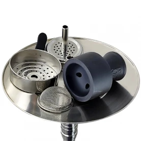 Vodná fajka AMY Deluxe Trilliant Black - korunka