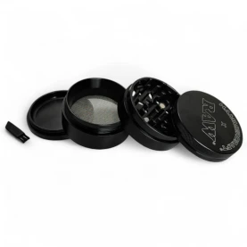 Grinder drvička RAW Hammercraft - Black - rozložený, vedĺa položená je škrabka