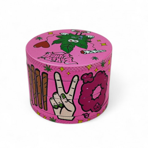 Grinder drvička Bunny Pink - pohľad spredu