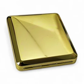 Púzdro na cigarety gold s gumičkou - položená