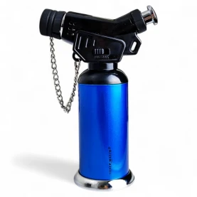 Zapalovač Butan Torch - Blue - pohľad zboku