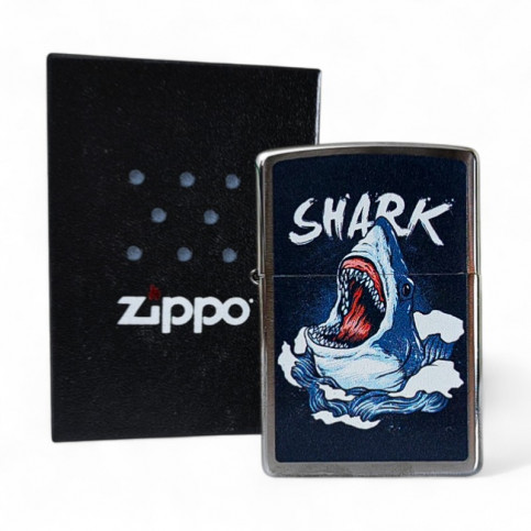Zippo zapaľovač - Shark Design - s darčekovou krabičkou