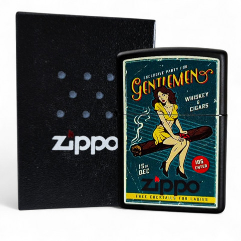 Zippo zapaľovač - Cigar Girl Design - s darčekovou krabičkou