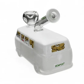 Sklenené bongo - Groovy Van - pohľad odzadu