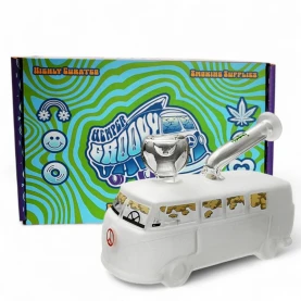 Sklenené bongo - Groovy Van - s darčekovou krabicou