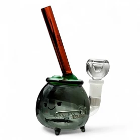 Sklenené bongo - Cauldron - pohľad odzadu z kraja