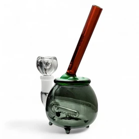 Sklenené bongo - Cauldron - pohľad spredu z kraja