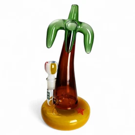 Sklenené bongo - Palm Tree XL - pohľad spredu