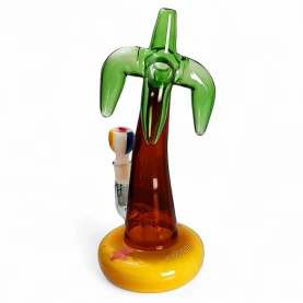 Sklenené bongo - Palm Tree XL - pohľad odzadu