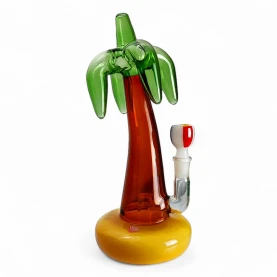 Sklenené bongo - Palm Tree XL - pohľad zboku