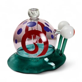 Sklenené bongo - Snail XL - pohľad  zboku zľava