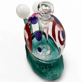 Sklenené bongo - Snail XL - pohľad  na difúzor