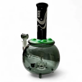 Sklenené bongo - Cauldron XL - pohľad spredu zkraja