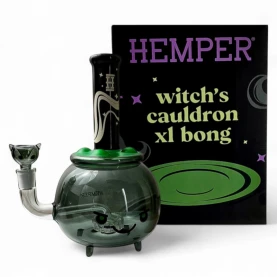 Sklenené bongo - Cauldron XL - s darčekovou krabicou