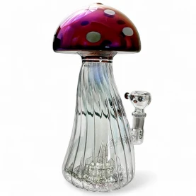 Sklenené bongo - Trippy Shroom XL - pohľad odzadu zkraja