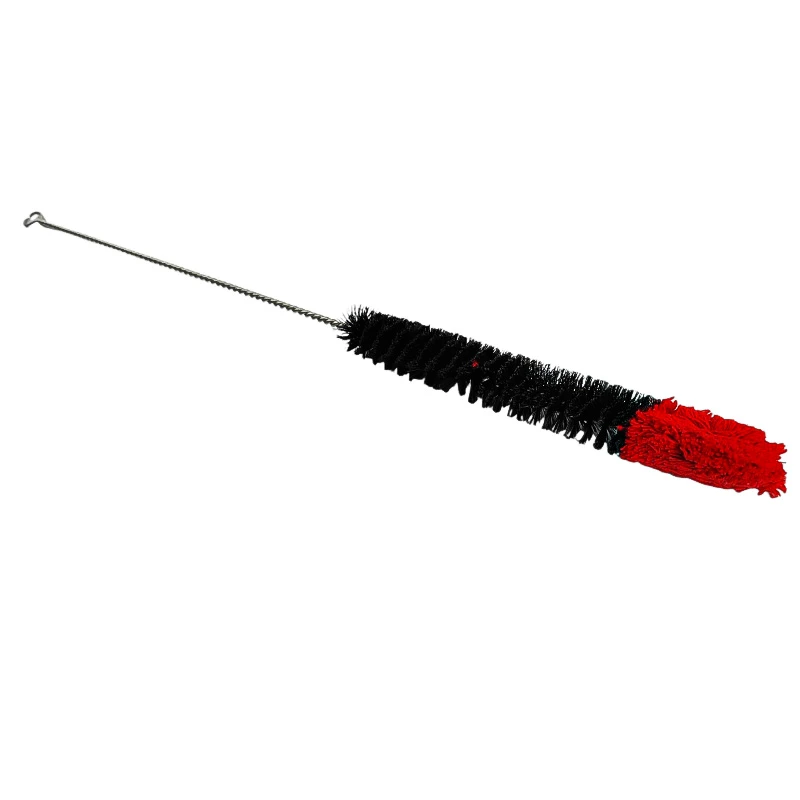 Kefa na čistenie bonga a vodnej fajky 50 cm – Ø 2,5 cm - pohľad od hlavy