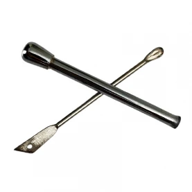 Snuff Kit Black - lyžička a šňupadlo