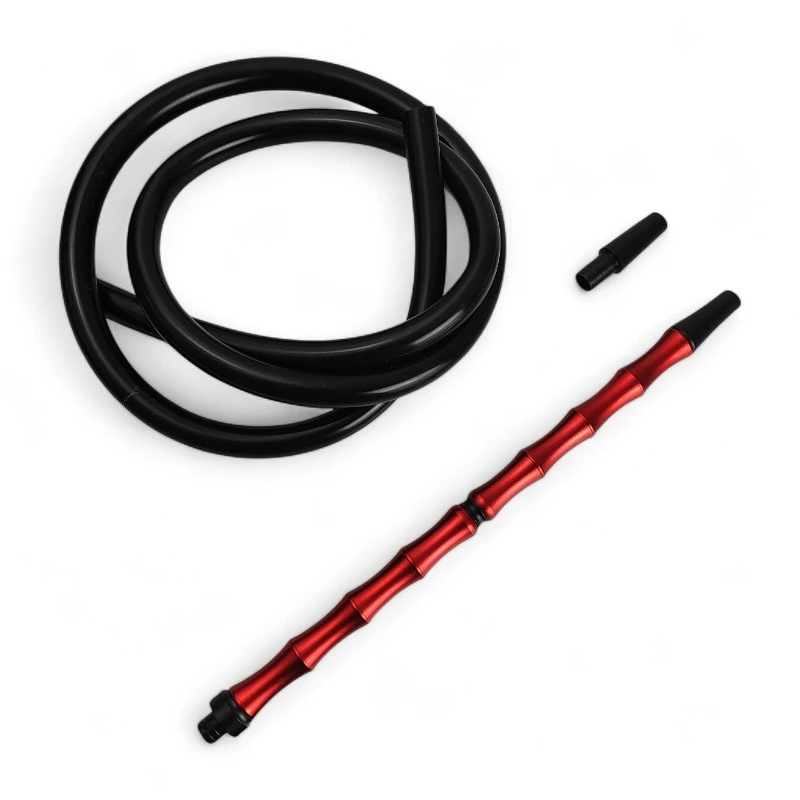 Silikonová hadica na vodnú fajku - Black&Red