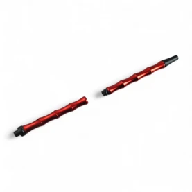 Silikonová hadica na vodnú fajku - Black&Red - rozobratý náustok