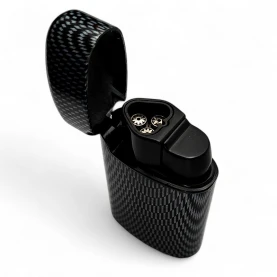 Zapalovač Easy Torch Metal Carbon 3-jet  - pohľad na trysky